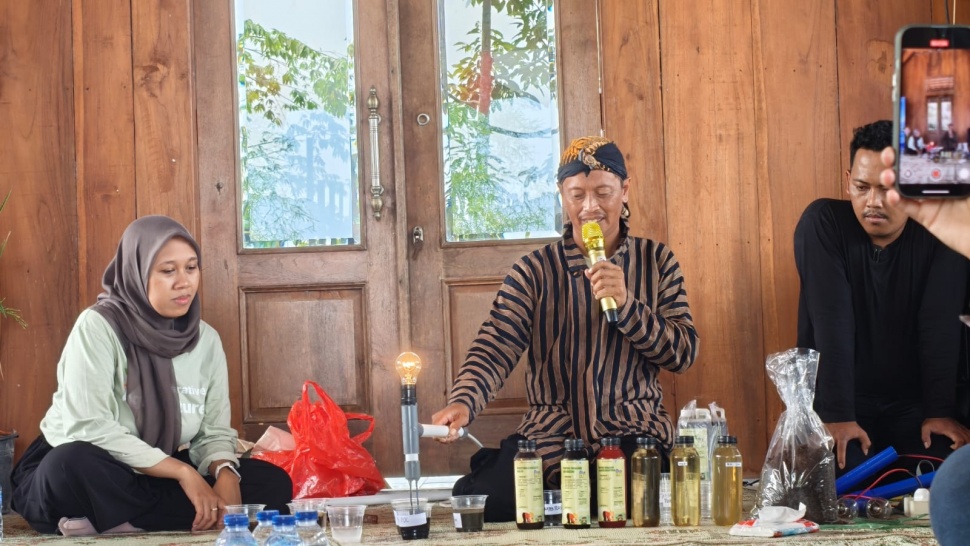 Petani di Klaten, Jawa Tengah, Lilik Sri Haryanto. (Suara.com/Bimo Aria Fundrika)