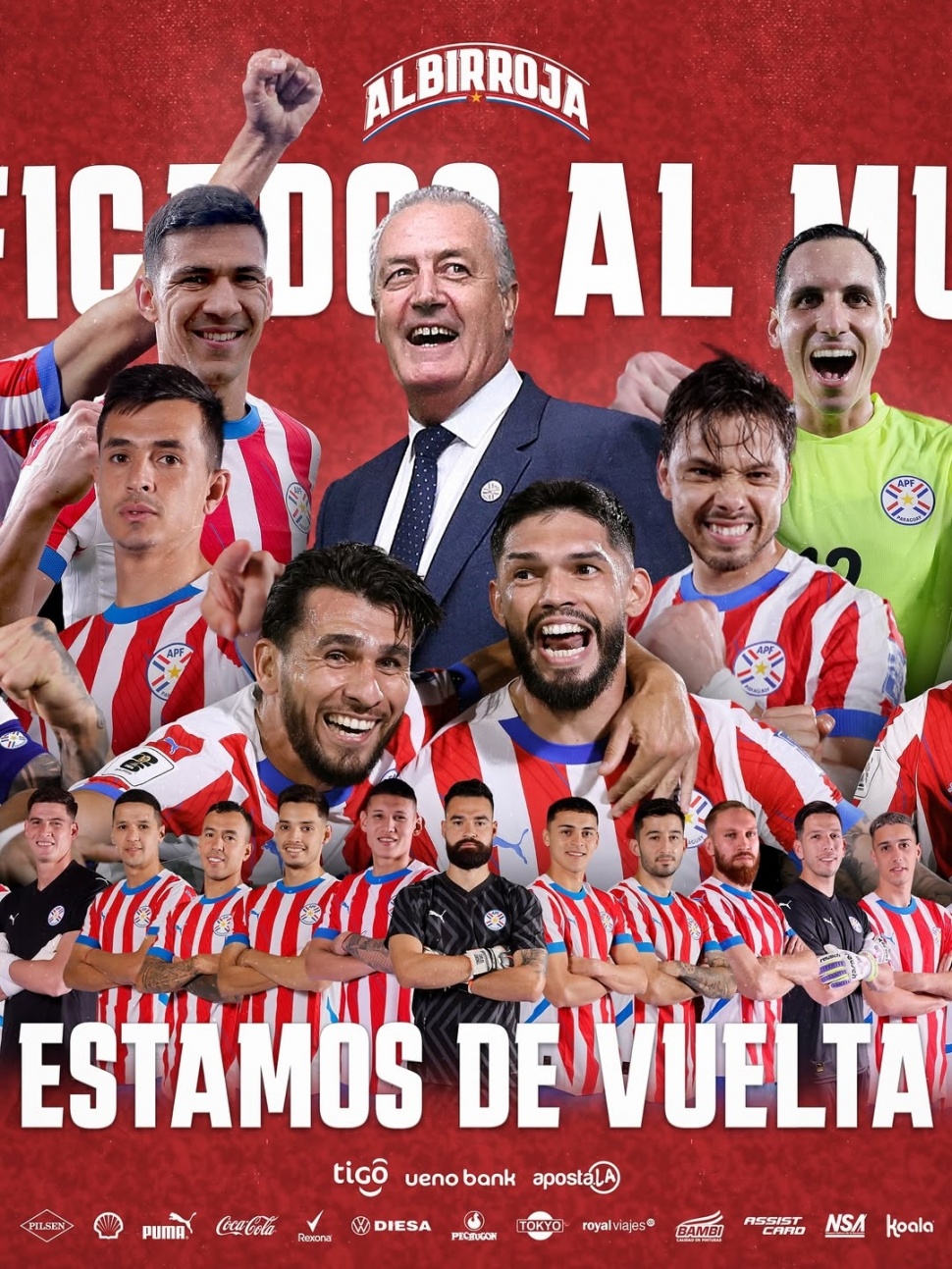 Profil Timnas Paraguay: Generasi Baru La Albirroja  Bakal Unjuk Gigi di Piala Dunia 2026 [Instagram @albirroja]