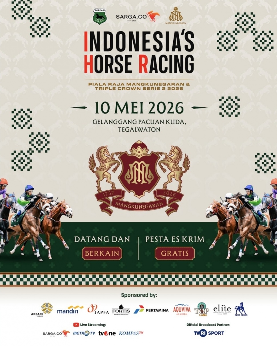 Leaflet IHR Piala Raja Mangkunegaran & Triple Crown Serie 2.(Dok: sarga.co)