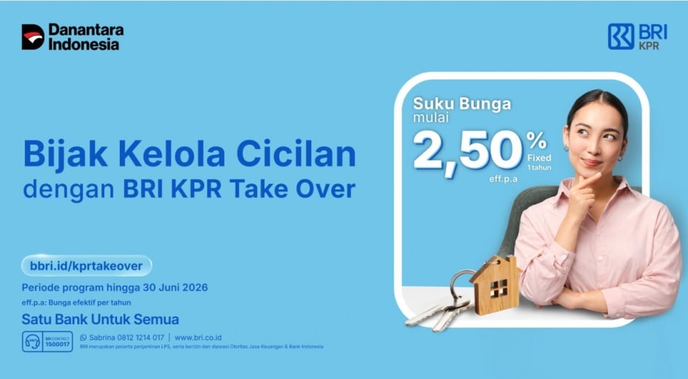 BRI menghadirkan solusi melalui produk KPR Take Over yang dirancang untuk membantu nasabah mengoptimalkan cicilan rumah. (Dok: BRI)