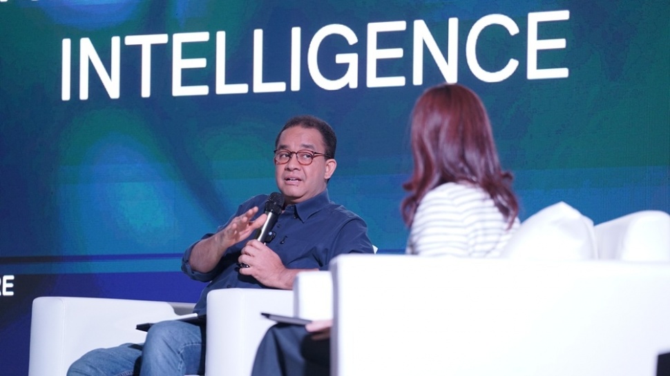 Anis Baswedan pada konferensi nasional The Cornerstone di Jakarta. (dok. ist)