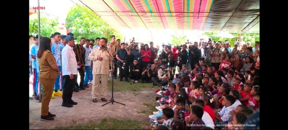 Prabowo Janji Renovasi Puskesmas dan Sekolah di Miangas. (tangkap layar)
