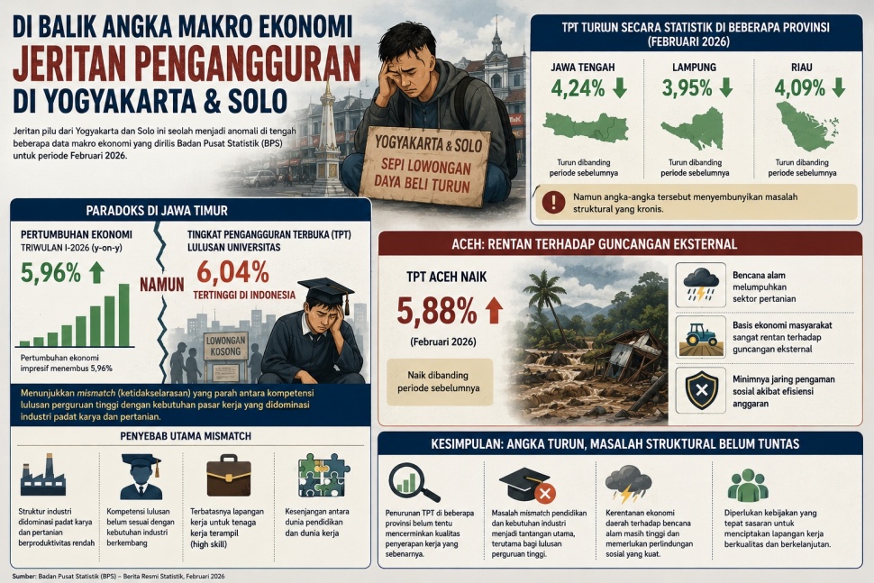 Infografis kondisi ekonomi di daerah. [Dok Suara.com]