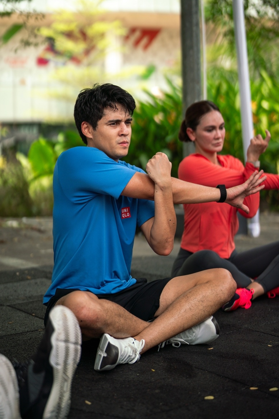 Luna maya dan Maxime Bouttier di Uniqlo in Motion 2026. (dok. Uniqlo)