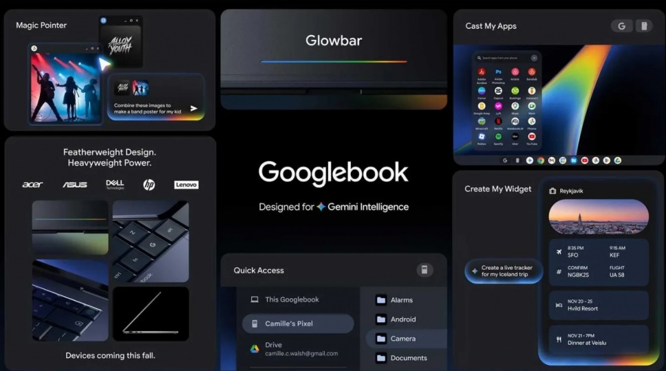 Fitur Googlebook. (Google)