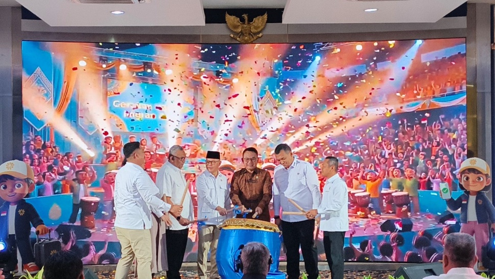 Kementerian Pelindungan Pekerja Migran Indonesia (P2MI) resmi meluncurkan Gerakan Nasional Migran Aman sebagai upaya memperkuat pelindungan pekerja migran Indonesia dari hulu hingga hilir, Senin (18/05/2026). (Suara.com/Mohammad Rhadzaki Ramadhan)