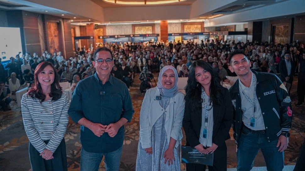 Anies Baswedan dan Najelaa Shihab di The Cornerstone. (dok. ist)