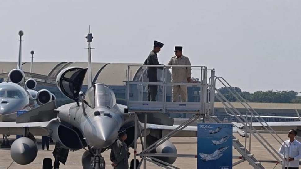 Presiden Prabowo Subianto di Pangkalan TNI AU Halim Perdanakusuma, Jakarta Timur, Senin (18/5/2026). (Suara.com/Novian)