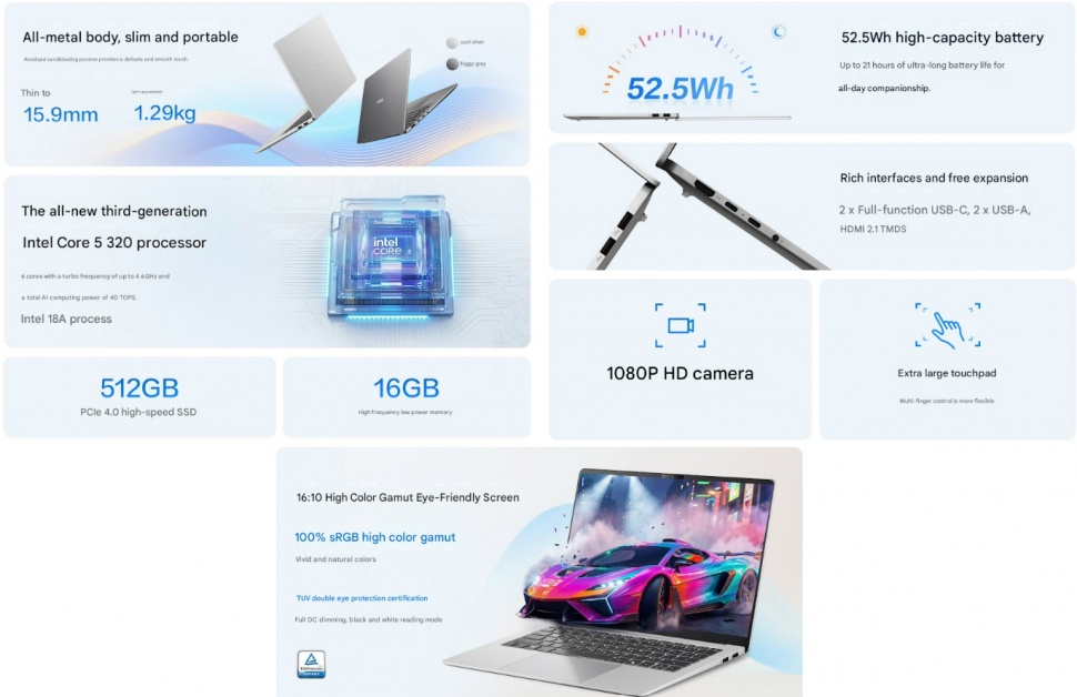 Asus Vivobook 16SE menjadi pesaing MacBook Neo. (Asus)