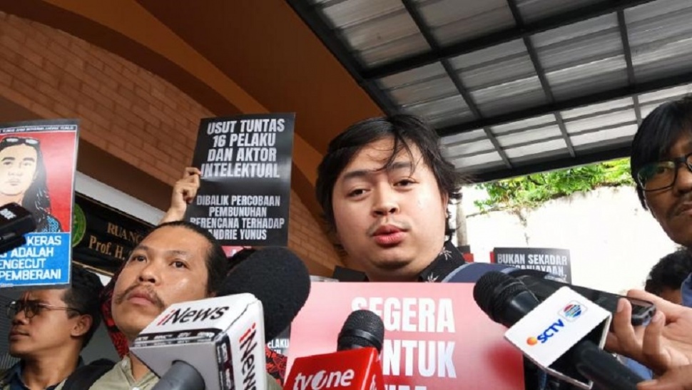 Kuasa Hukum Andrie Yunus dari TAUD, Fandi Denisatria. (Suara.com/Tsabita Aulia)