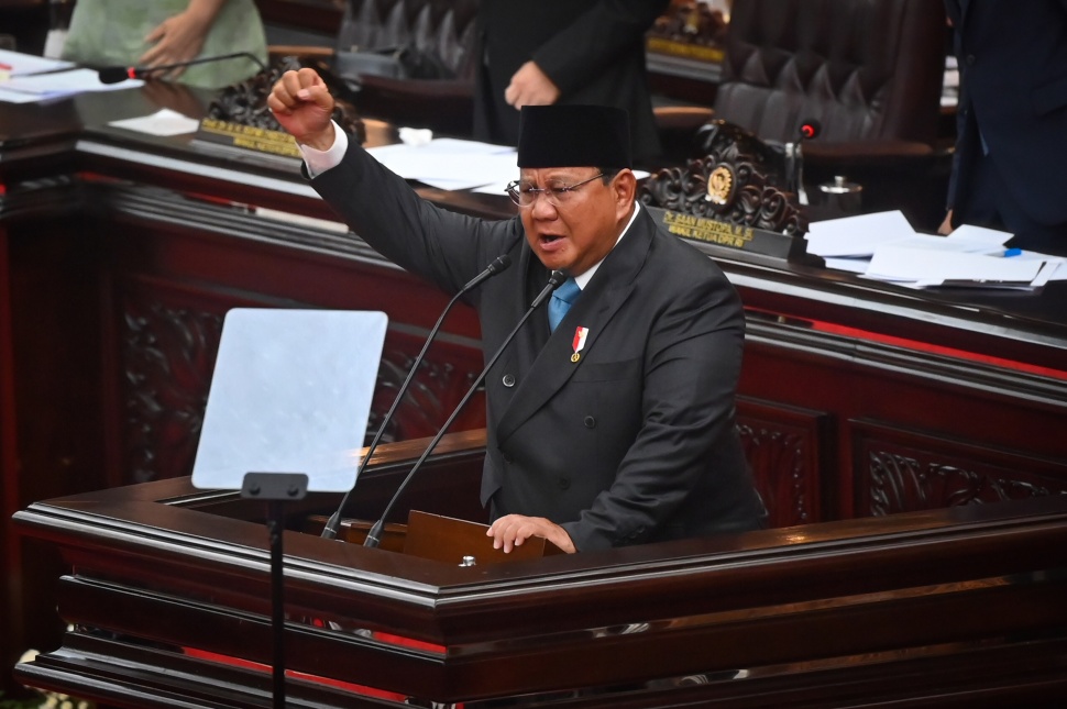Pidato Presiden Prabowo di DPR pada Rabu (20/5/2026) belum disambut positif oleh pasar modal. IHSG terus anjlok pada perdagangan Sesi 1. [Antara].