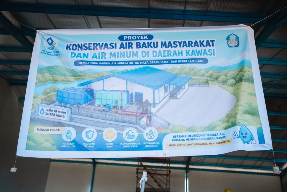 Harita Nickel turut berkontribusi melalui pembangunan fasilitas pengolahan air bersih di Desa Kawasi, Pulau Obi, Kabupaten Halmahera Selatan, Provinsi Maluku Utara. (Dok: Harita Nickel)