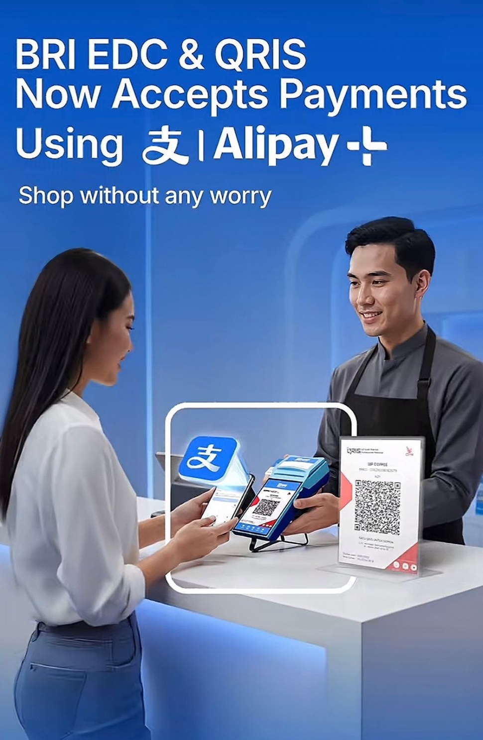 QRIS BRI; BRImo untuk Alipay [Suara.com/BRI]