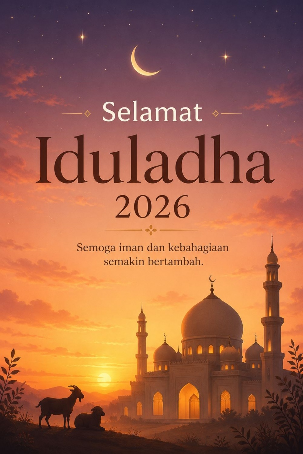 Prompt AI untuk bikin poster Iduladha 2026. (ChatGPT)