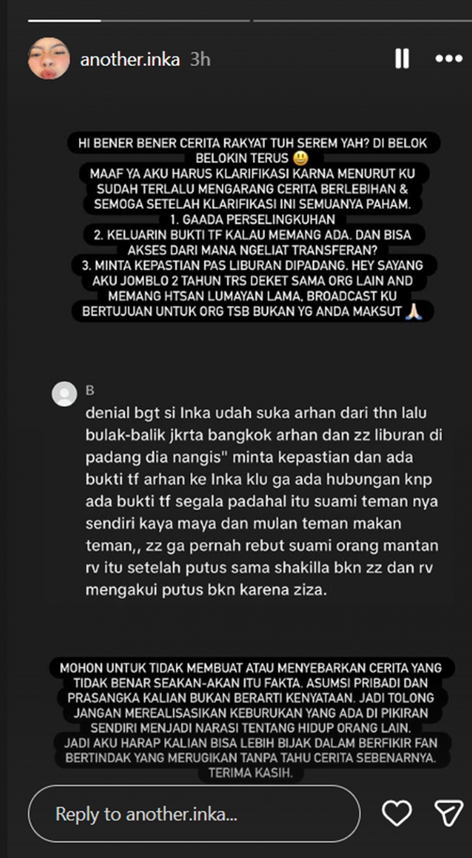 Inka Andestha Bantah Tuduhan Rebut Pratama Arhan dari Azizah Salsha ...