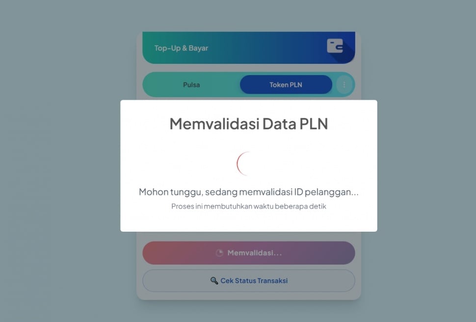 Tutorial isi token listrik di Topup Suara [Screenshot Topup Suara.com]