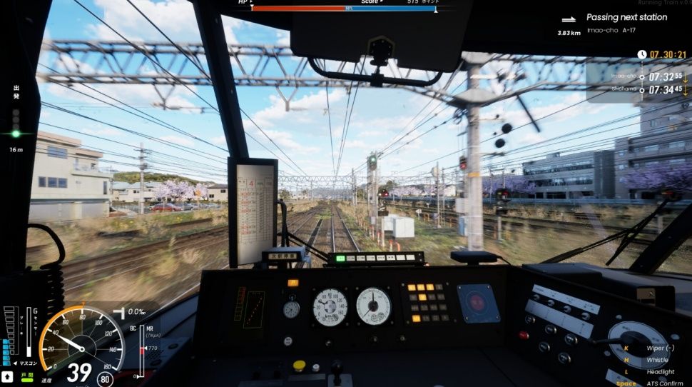 Game simulasi Running Train. (Steam, Novatetsu Games)