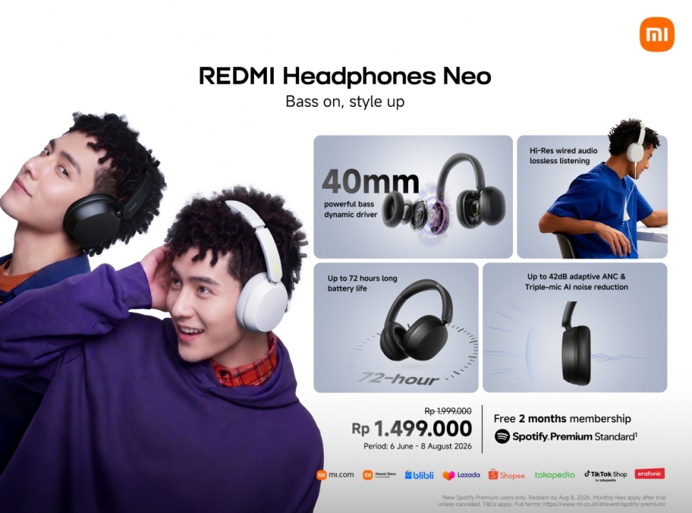 Spesifikasi Redmi Headphone Neo. (Redmi)