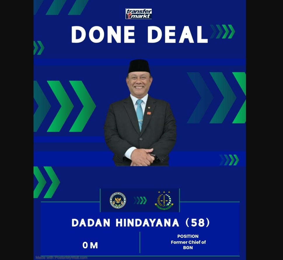 Meme Dadan BGN viral di media sosial. (Instagram @sospolbemunair, X @trunkszoldyck)