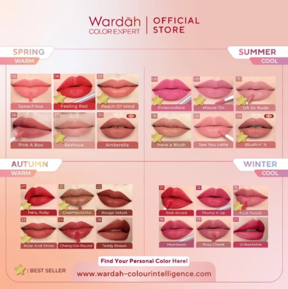 Shade Wardah Lip Cream Matte [Wardah]