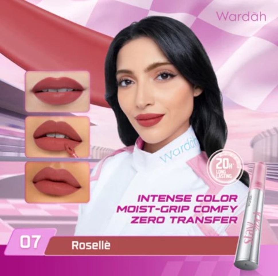 Lipstik merah Wardah Staylock Lip Matte
