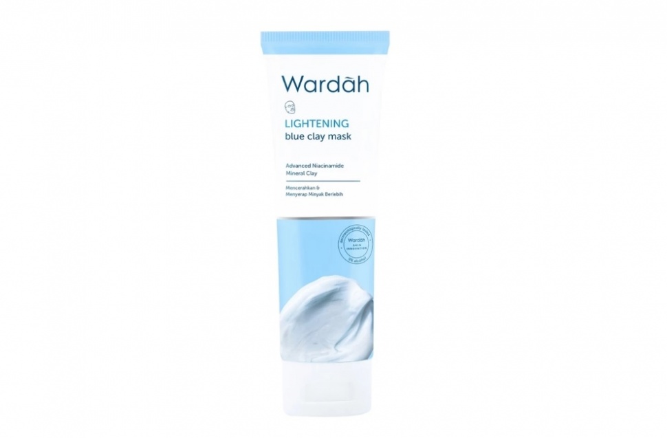 WARDAH Lightening Blue Clay Mask (Shopee)