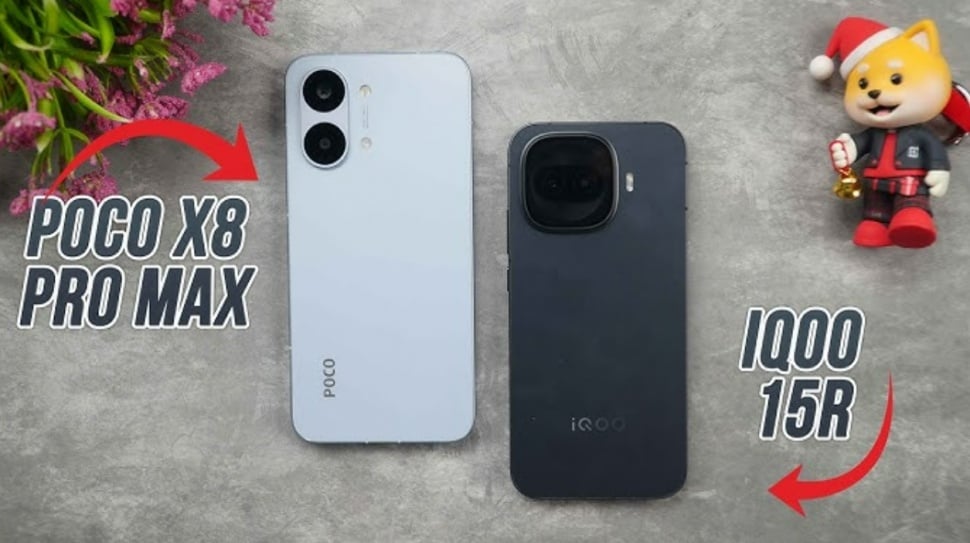 Skor AnTuTu iQOO 15R vs POCO X8 Pro Max. (YouTube Techniqued)