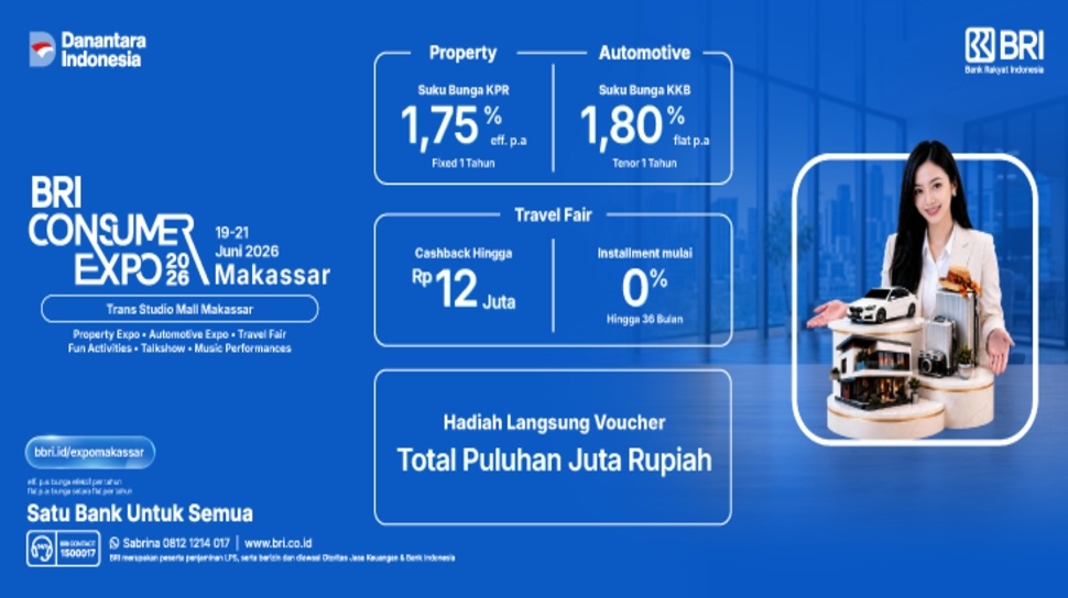 Flayer promo BRI Consumer Expo 2026 Makassar. (Dok: BRI)