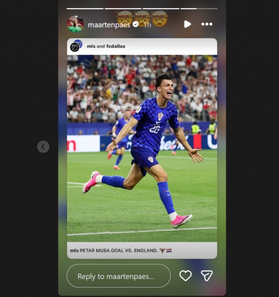 Striker Kroasia, Petar Musa merupakan eks rekan setim Maarten Paes di FC Dallas. (Instagram/@maartenpaes)