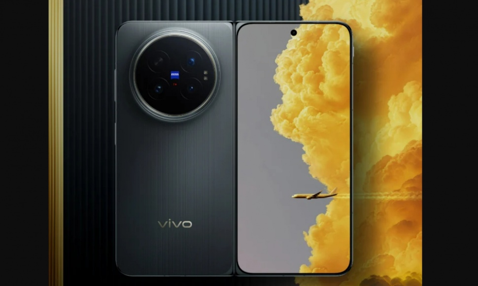 Ilustrasi HP lipat Vivo. (Vivo)