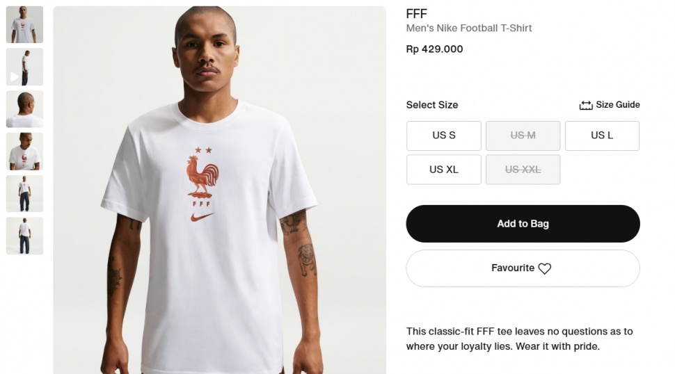 Men's Nike Football T-Shirt. (Nike)