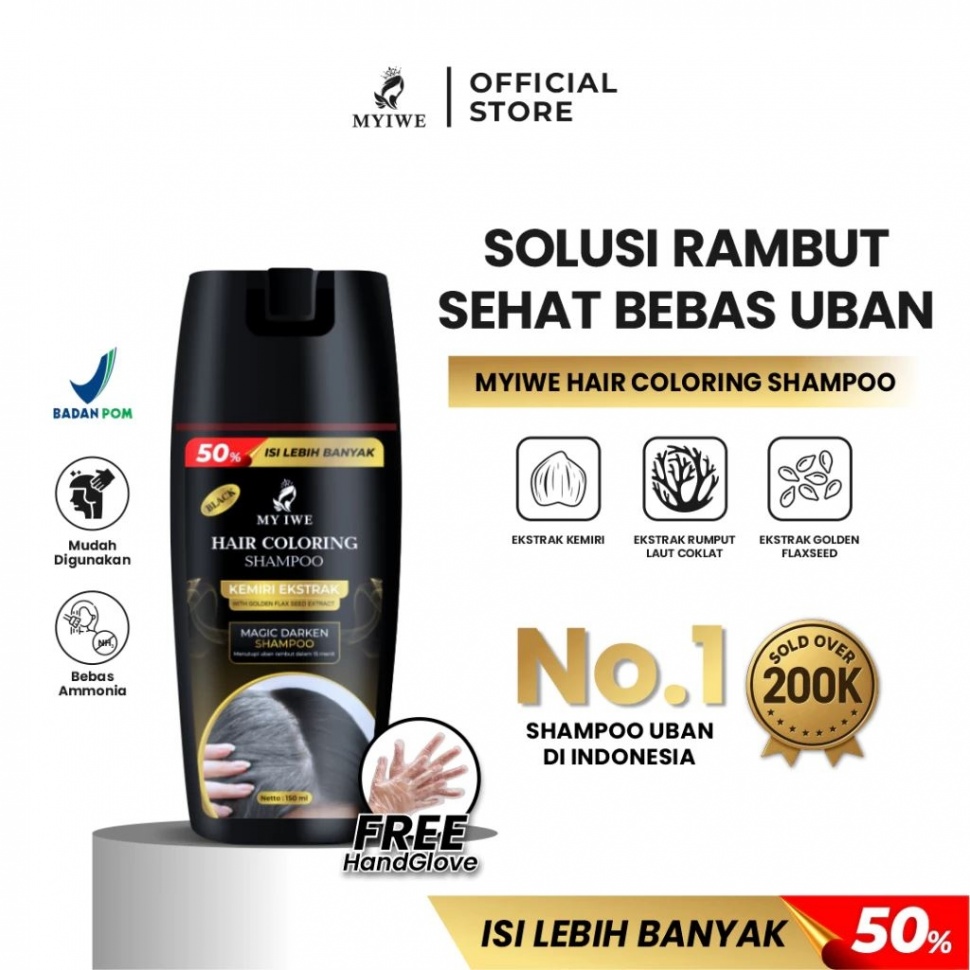 Sampo Penghitam Rambut yang dipuji ampuh oleh pelanggan. (Shopee)