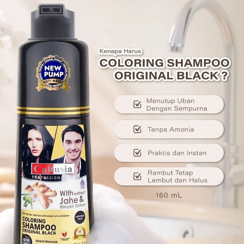 Sampo Penghitam Rambut yang dipuji ampuh oleh pelanggan. (Shopee)
