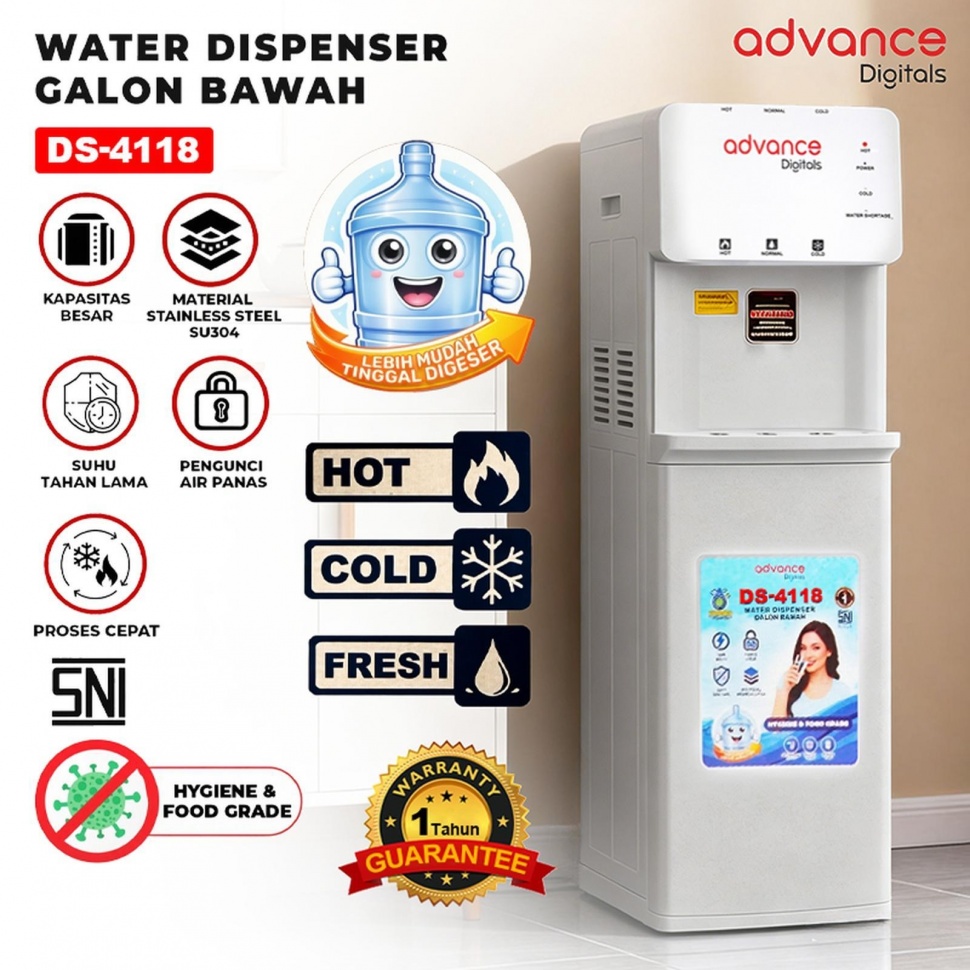 Advance DS-4118 Dispenser Galon Bawah