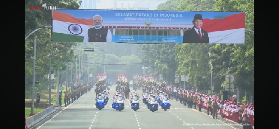 Kunjungan kenegaraan Perdana Menteri India Narendra Modi (tangkap layar)