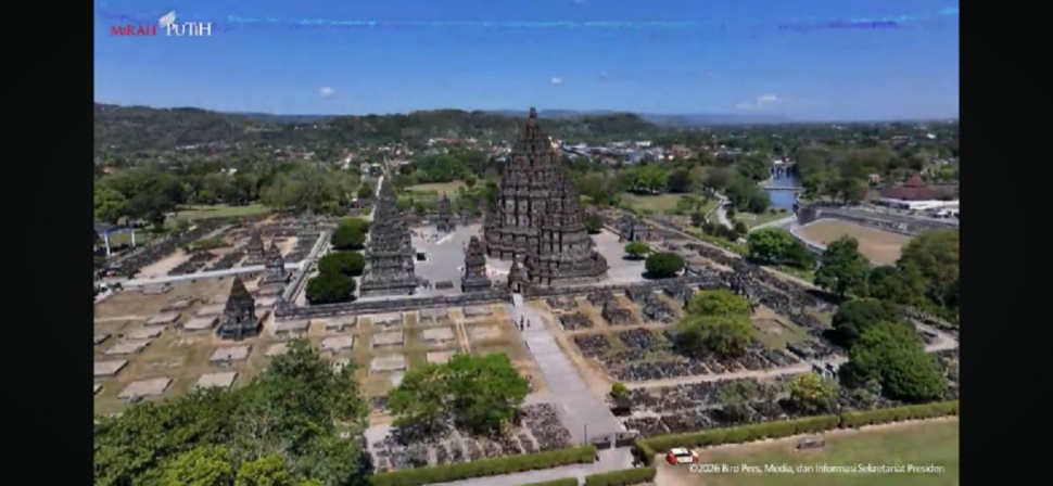 RI Gandeng India Restorasi 200 Candi Perwara Prambanan. (tangkap layar)