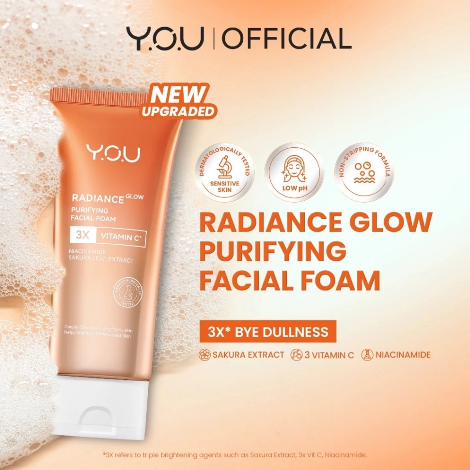Y.O.U Radiance Glow Purifying Facial Foam