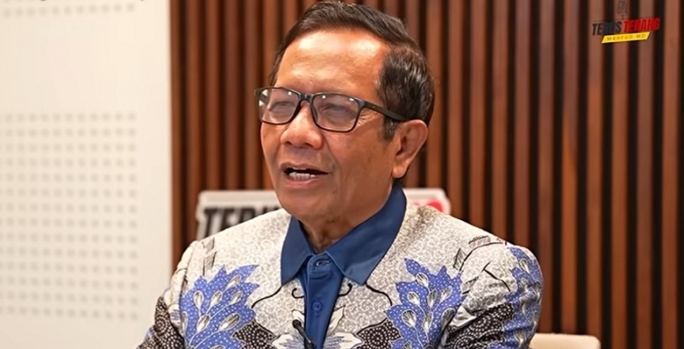 Mantan Menteri Koordinator Politik, Hukum, dan Keamanan (Menko Polhukam) Mahfud MD.