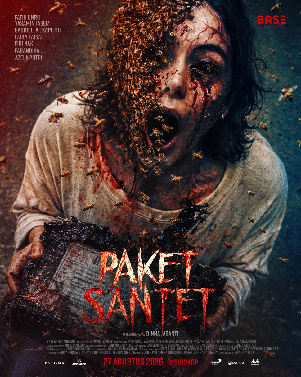 Poster resmi film Paket Santet yang akan tayang di bioskop pada 27 Agustus 2026. (Dok. BASE Entertainment)