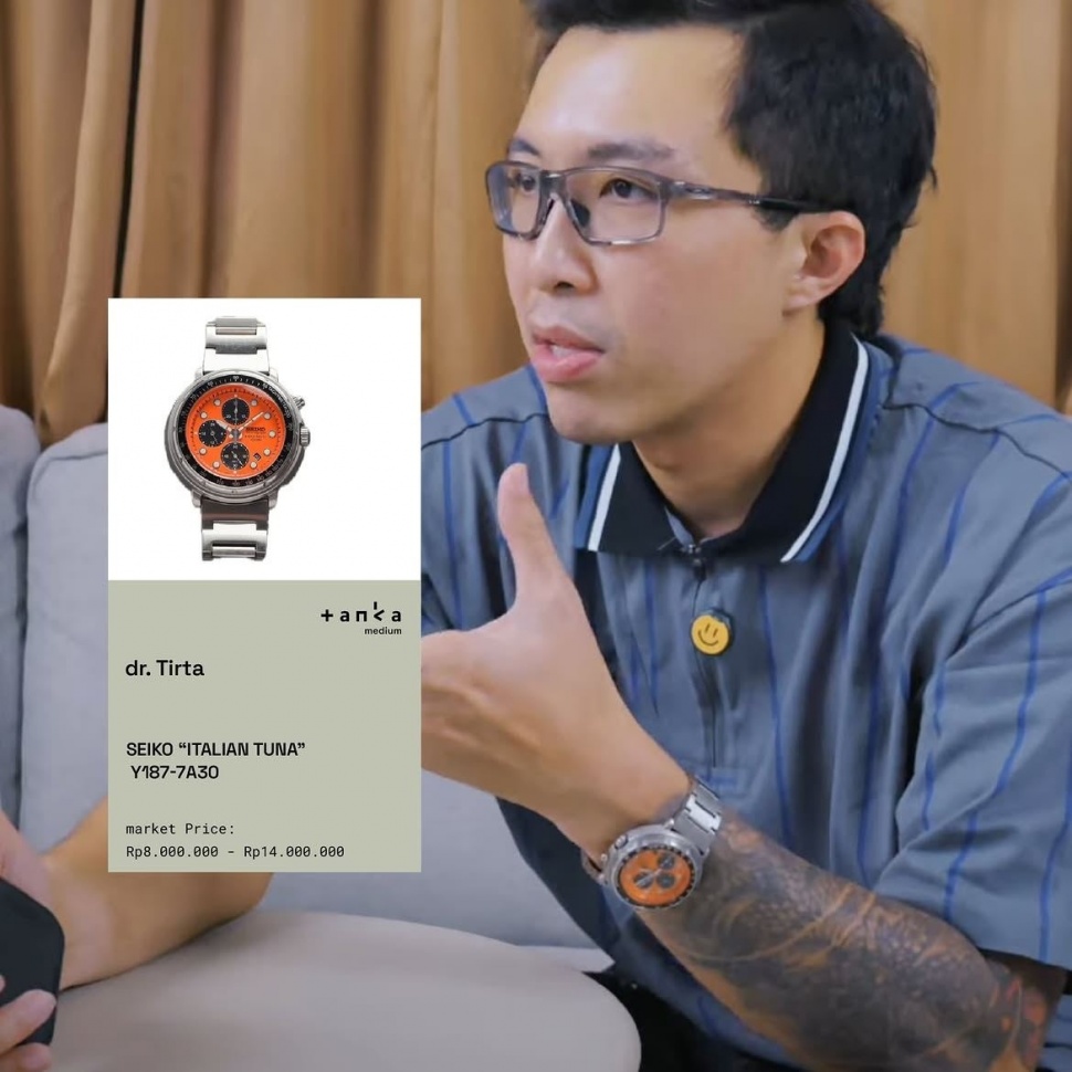 Koleksi jam tangan Dokter Tirta. (Instagram/@tankamedium)