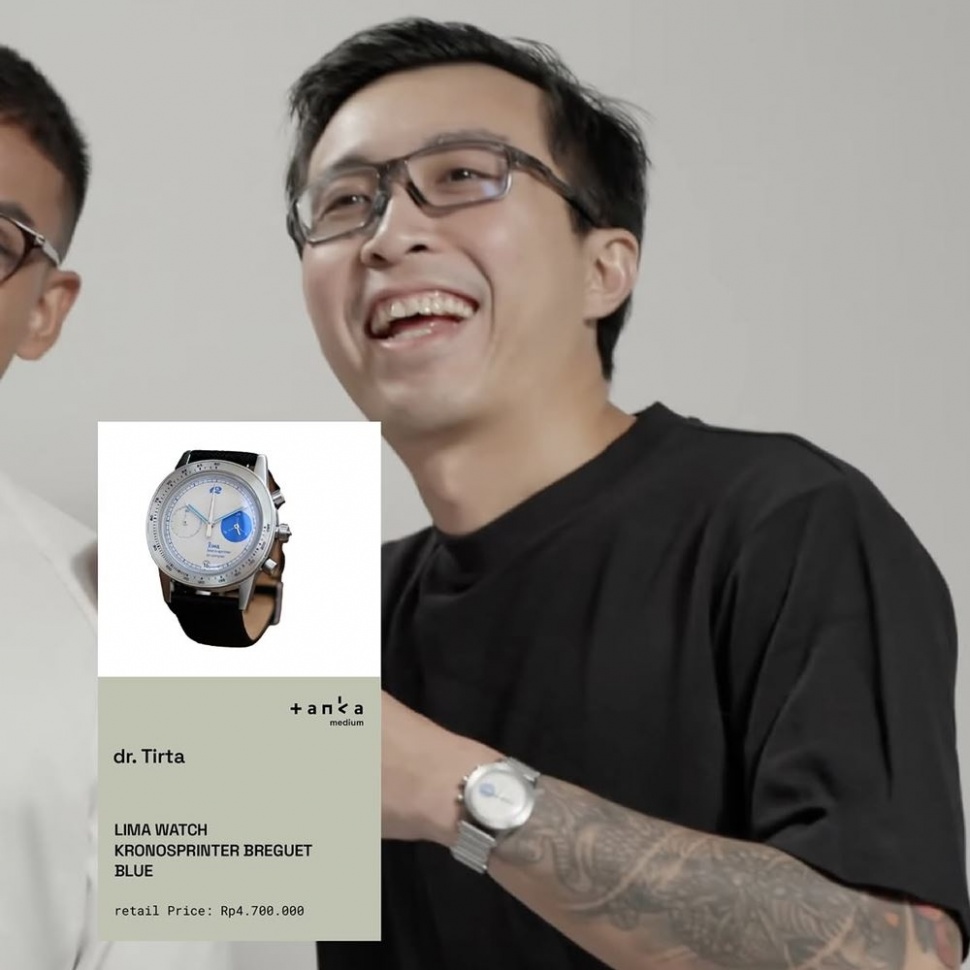Koleksi jam tangan Dokter Tirta. (Instagram/@tankamedium)