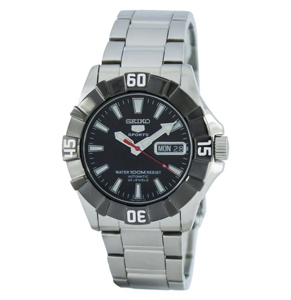 Seiko 5 Sports SNZF61K1 Automatic Black Dial Stainless Steel Strap