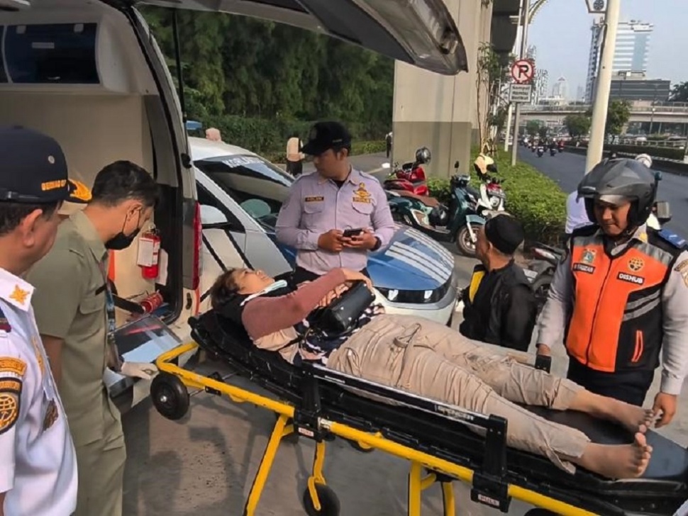 Tabrakan Beruntun di MT Haryono Pancoran. (Dok. Dishub DKI)