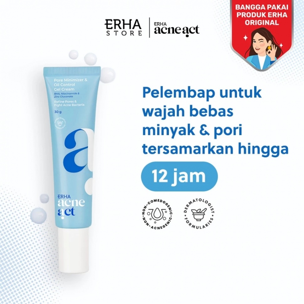 ERHA Acneact Pore Minimizer & Oil Control Gel Cream