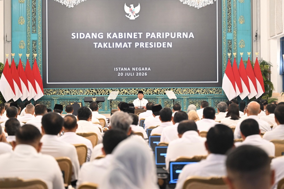 Sidang Kabinet Paripurna, Senin (21/7/2026). (Dok. Ist)