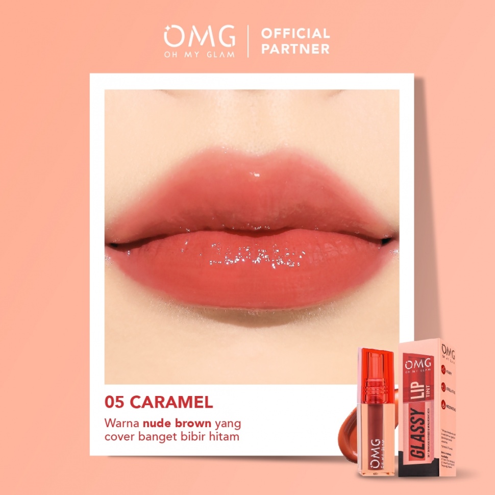 Oh My Glam Glassy Lip Tint 05 Caramel [OMG]