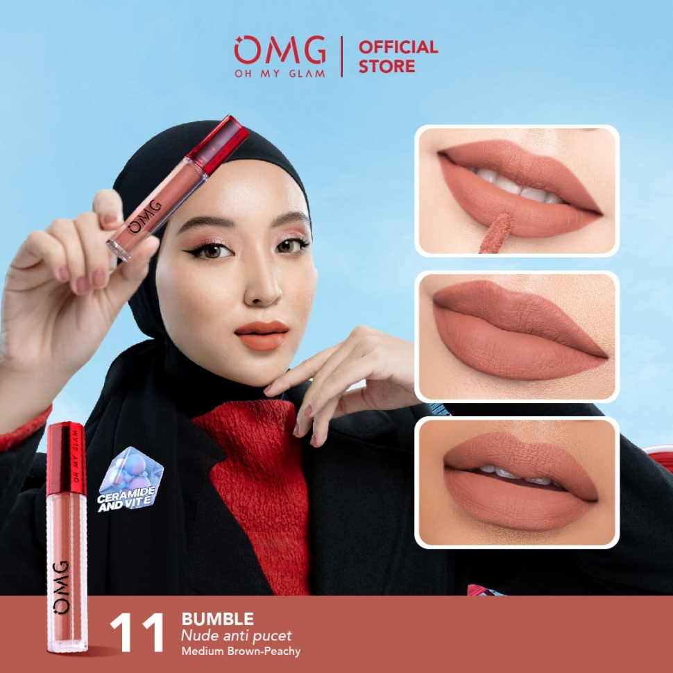 Oh My Glam Mattelast Lip Cream - 11 Bumble [OMG]