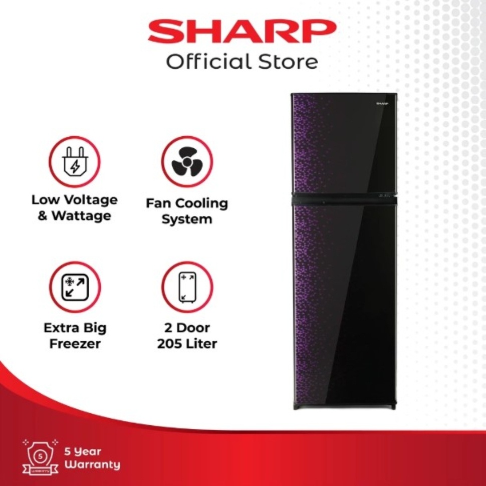 Sharp SJ-236MG-GB SHINE Magneglas Series 187L