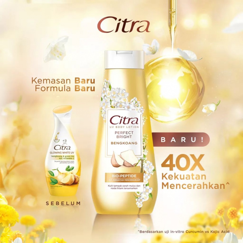 Citra UV Body Lotion Perfect Bright Bengkoang. (Shopee)