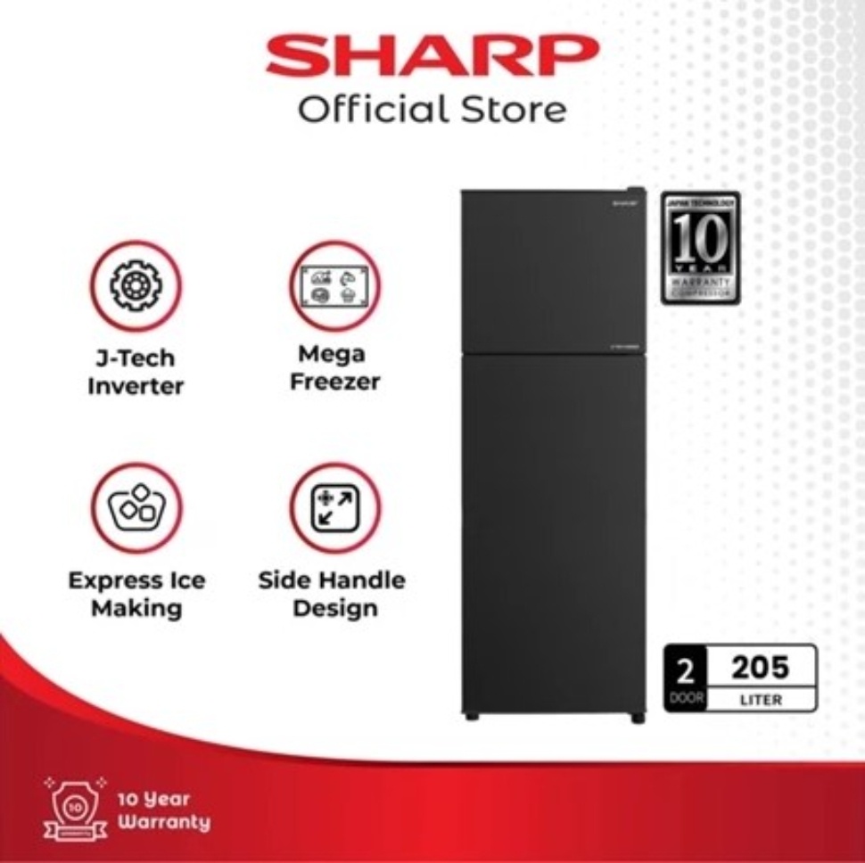 Sharp SJ-246SI-GK Shine J-TECH Inverter Series 205L